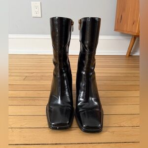 Franco Sarto square toe booties